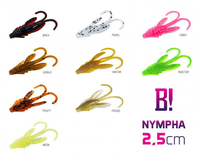 BOMB! Gumihal Nympha / 10db 2,5cm/FROGS