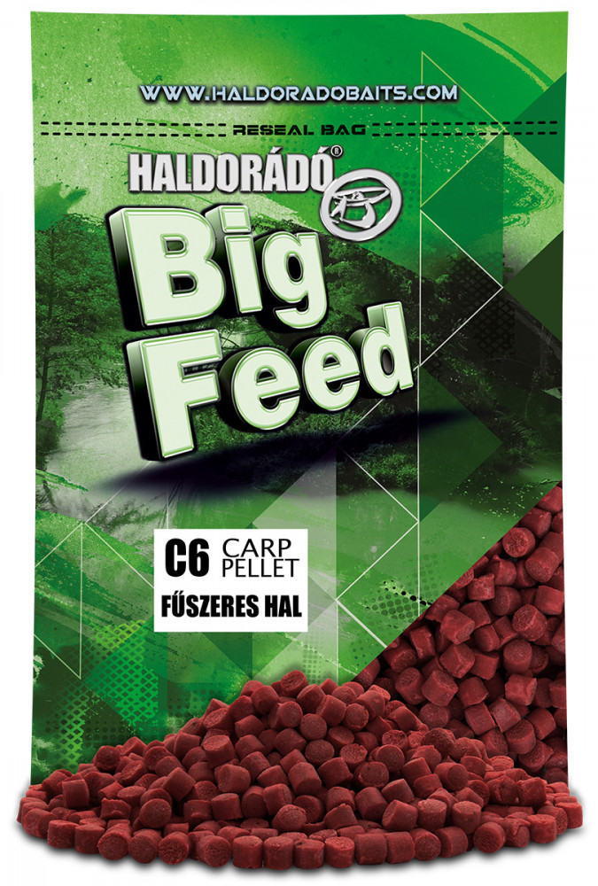 HALDORÁDÓ Big Feed - C6 Pellet - Fűszeres Hal 700 g / 6 mm