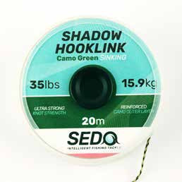 Shadow Hooklink ,Camo Green 25lbs - 11.3kg 20m